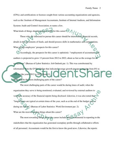 Researching a career