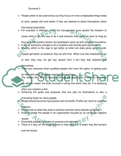 The Surprising Truth about What Motivates People