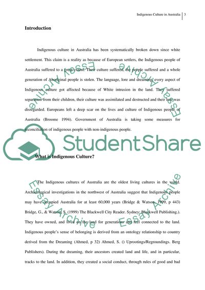 The Indigenous Culture in Australia