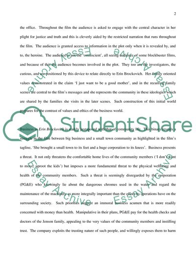 The Representation of Business in Erin Brockovich (2000) and Other Peoples Money (1991)