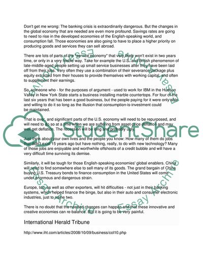 Inside the Markets: Financial Crisis