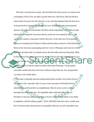 Frost/Nixon: Behind the Scenes of the Nixon Interviews by: David Frost