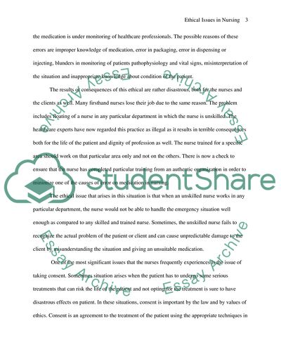 Ethical Issues in Nursing