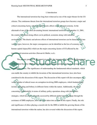 National Security, Fight Against Terror And The Police Ethics