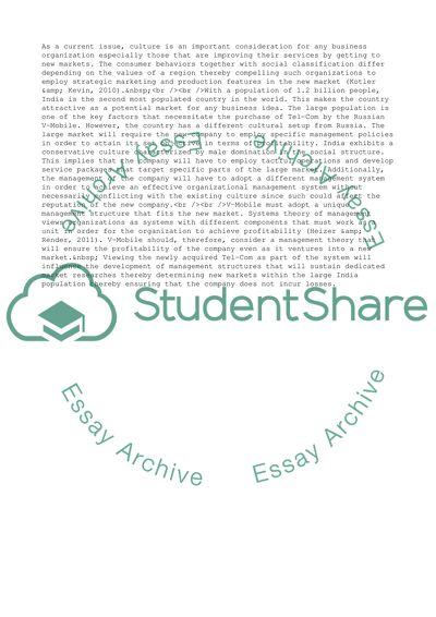 Analysis of the Cultural Differences between Russia and India