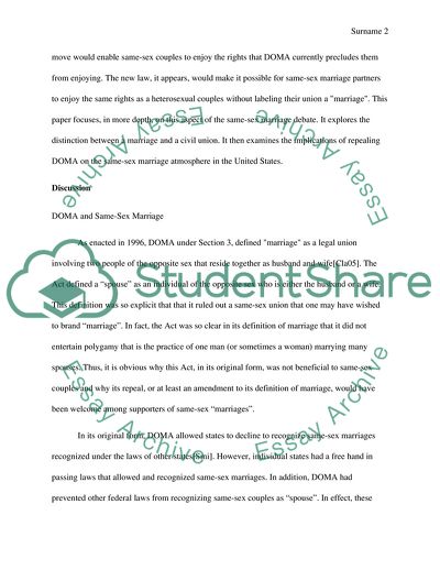Same-Sex Marriage in the United States