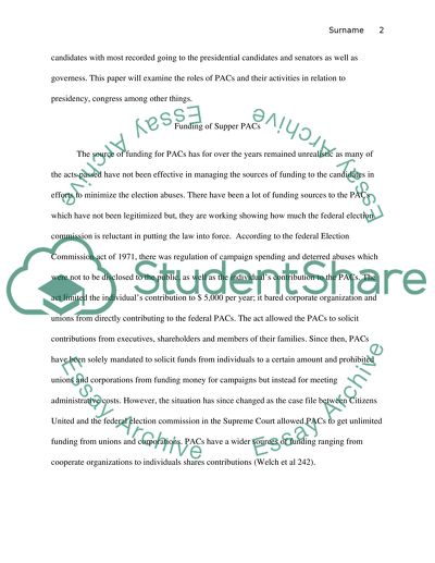 The Source of Funding for PACs in America