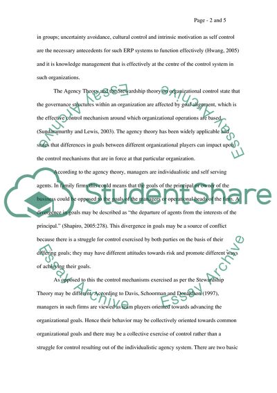 Control Mechanisms Paper