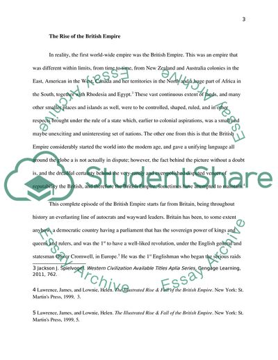 The History of the British Empire: Power and Control of Resources