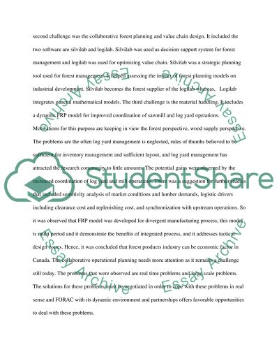 Strategic Design for an Integrated and Sustainable Forest Supply Chain