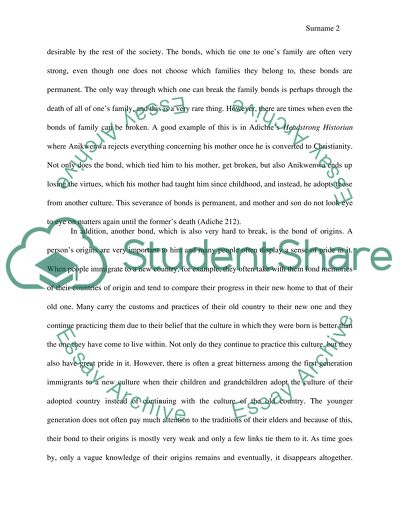 Bonds, which tie people to the places they live