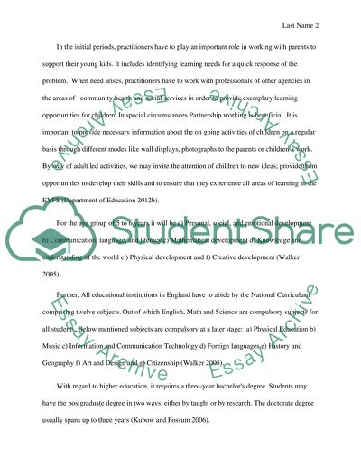 Early Education and Child Care