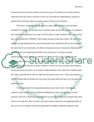 Benefits of Online Classes