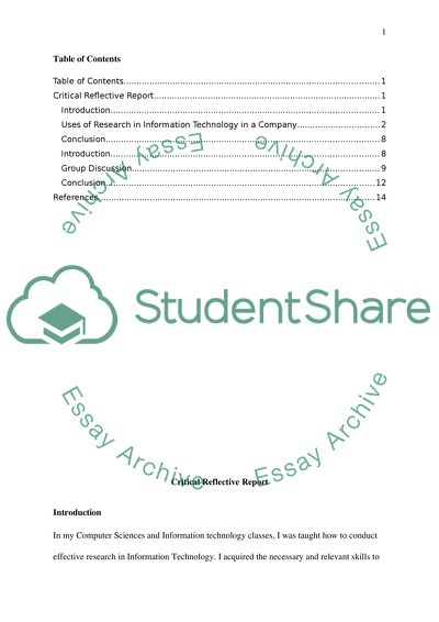 Application of Information Technology in Organizations