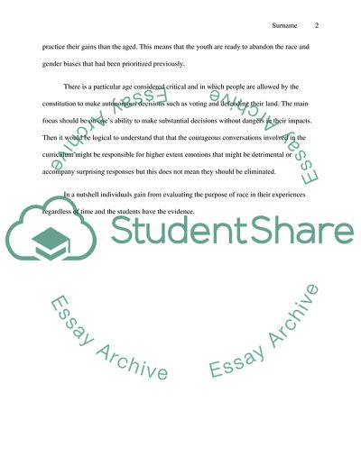 Removing Courageous Conversations from Center Schools Race and Gender Course Is Outrageous by Greenberg