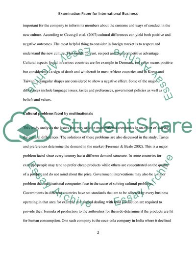 The Cultural Difference Issue of Multinational Companies