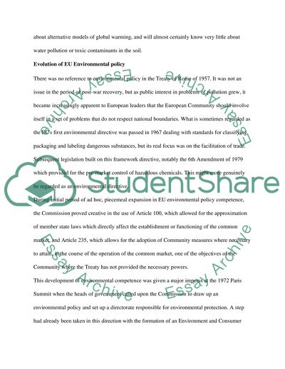 EU Environment Policy