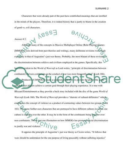 Part 2 Gaming War: Medievalism in Virtual Worlds