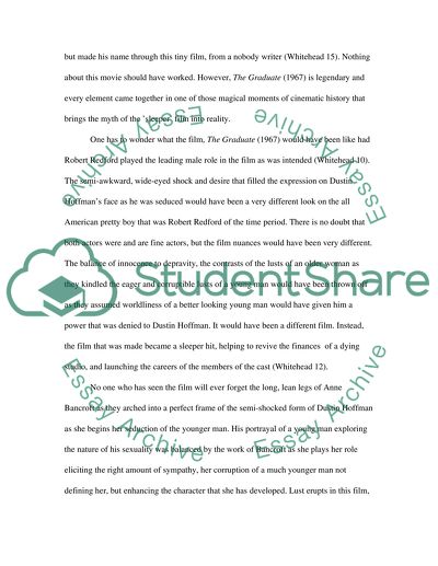 The Graduate: A Glance at Lust, Love, and Plastics