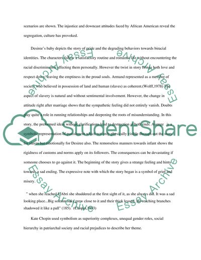 Comparison of Desirees Baby and The Help