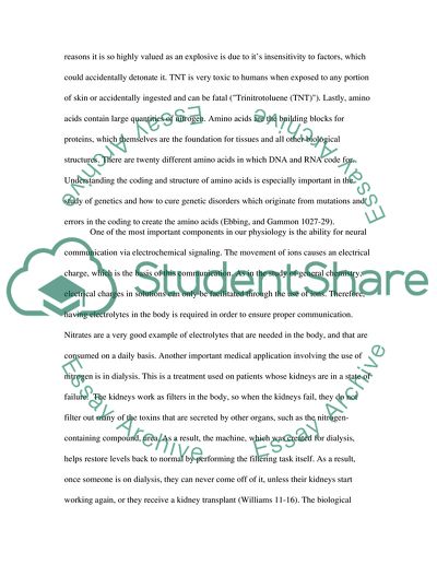 Functioning of Nitrogen