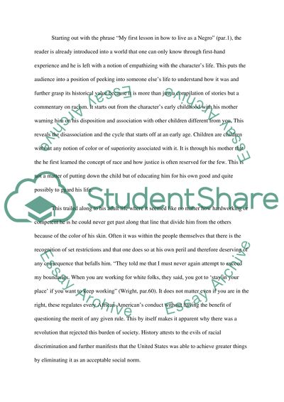 The Ethics of Living Jim Crow(Richard Wright)