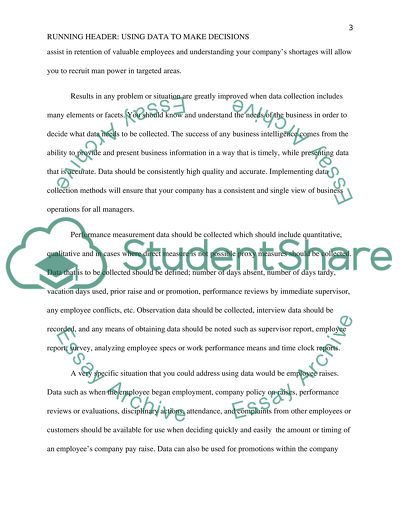 Using Data to Make Decisions