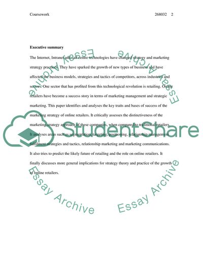 The Key Traits and Bases of Success of the Marketing Strategy of Online Retailers