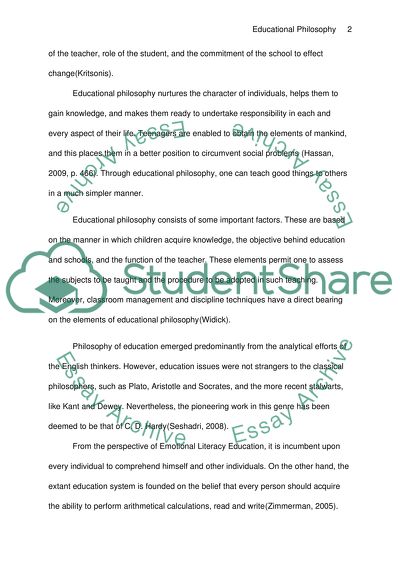 Educational Philosophy