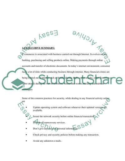 The security technology of e-commerce