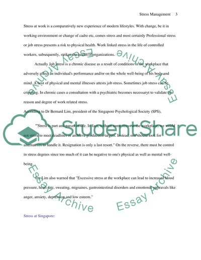 Stress Management to Human Relations