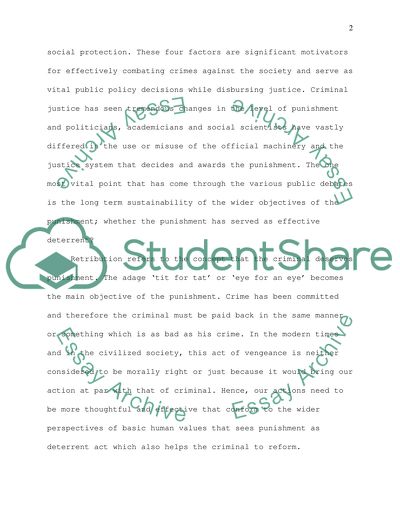 Does Punishment Deter Crime