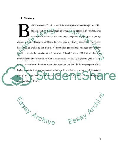 Innovation Organisation - BAM Construct UK Ltd