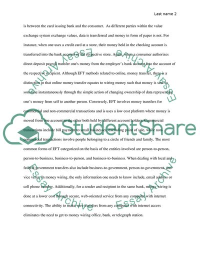 Commercial Law-Payments Systems: The Historical Development of Electronic Funds Transfers