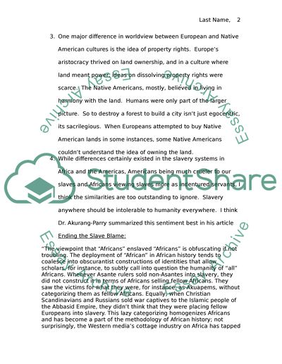 Questions in American History