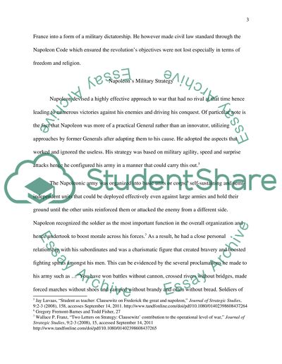 The Success of Napoleons Strategy throughout His Conquest