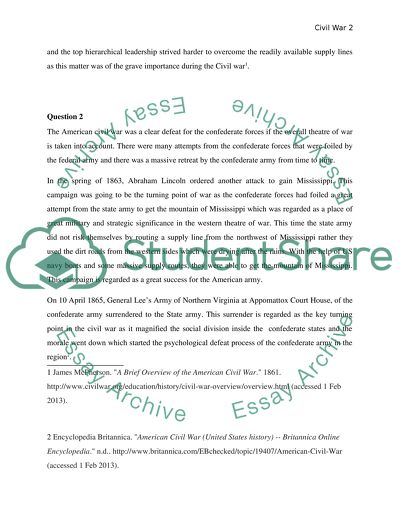 The American Civil War Issues