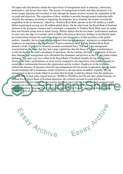 Management Styles for Human Resource in Corporate Banks