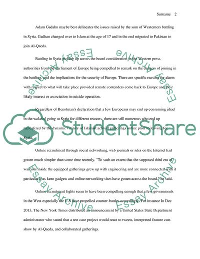 Battling in Syria and the Jihad