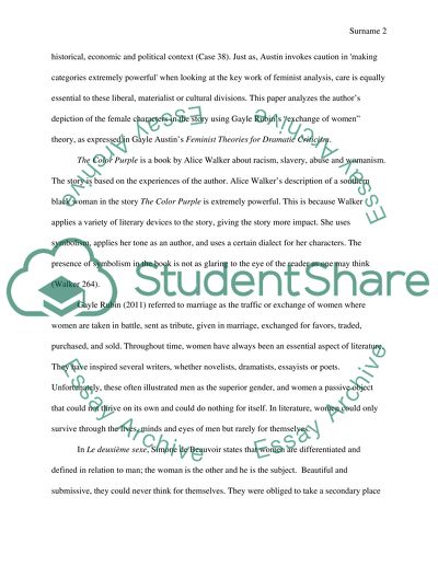 Depictions of Women in the Color of Purple