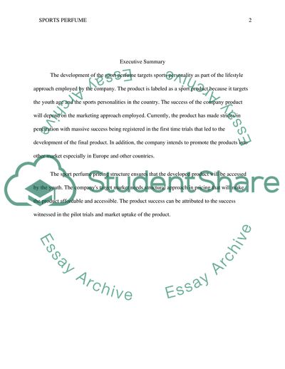 The Development of the Sport Perfume