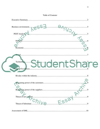 Analyzing DHL from the Air - Freight Sector