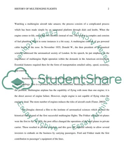 History of Multi-Engine Flight