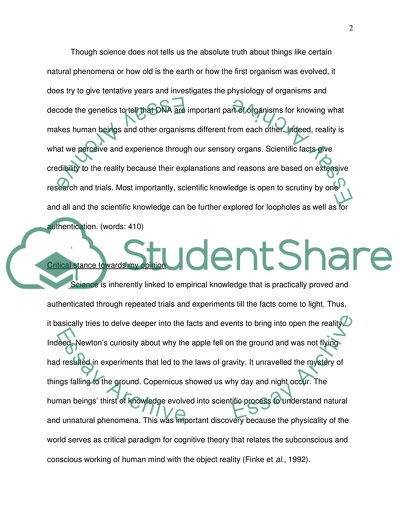 Science tells us the truth about reality