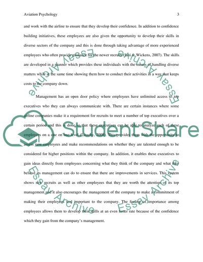 Main Aspects of Aviation Psychology