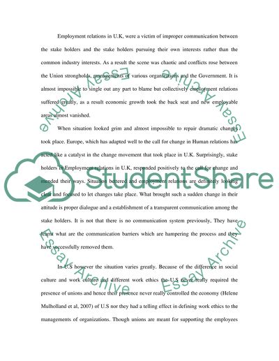 Managing Motivation within an Union Setting