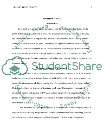 Helping the Eldery Research Paper