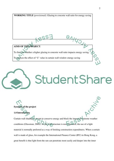Glazing and Wall Ratio Studies for High Rise Building Envelope to Achieve Energy Saving in Hong Kong