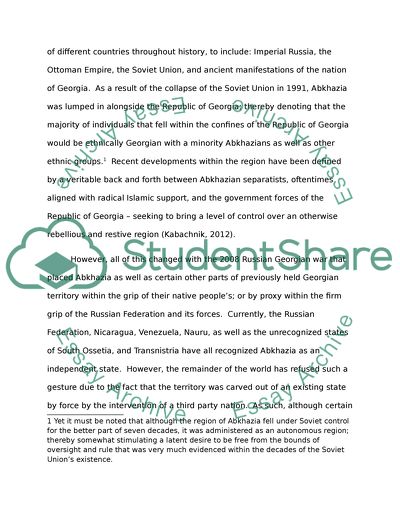 Development of Abkhazia