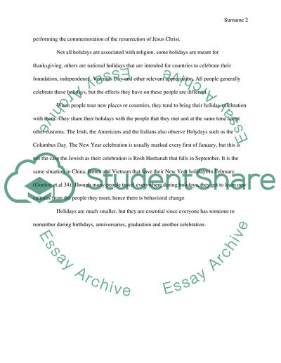 History of the Ancient Holidays